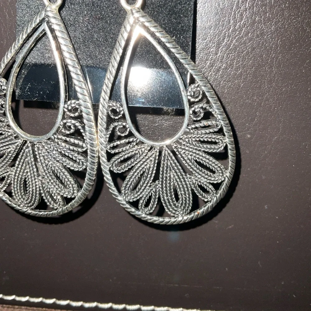 Earrings, premier Designs Rumba silver plated fashion earrings - Picture 6 of 8